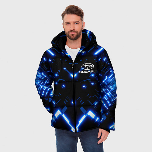 Мужская зимняя куртка SUBARU / 3D-Черный – фото 3