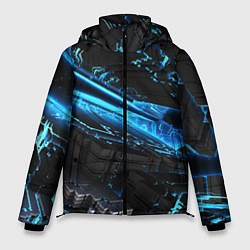 Куртка зимняя мужская DIGITAL ABSTRACT, цвет: 3D-черный