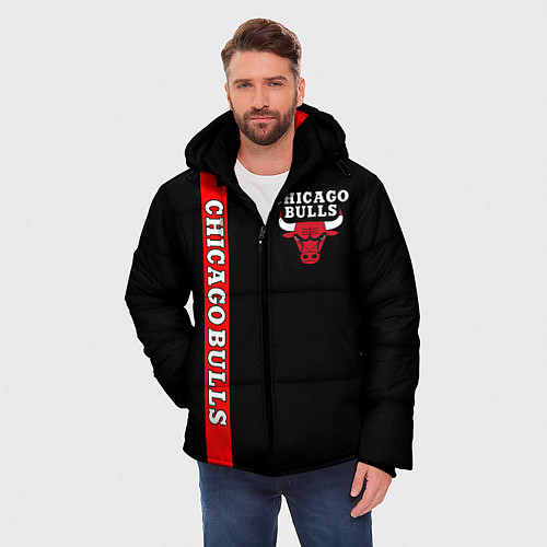 Мужская зимняя куртка CHICAGO BULLS / 3D-Красный – фото 3