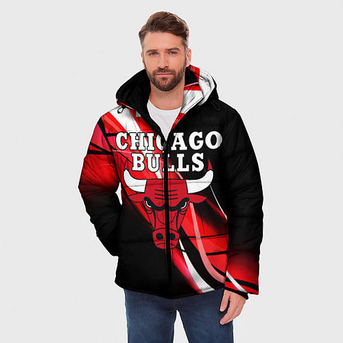 Мужская зимняя куртка CHICAGO BULLS / 3D-Черный – фото 3