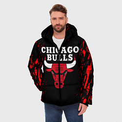 Куртка зимняя мужская CHICAGO BULLS, цвет: 3D-светло-серый — фото 2