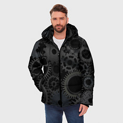 Куртка зимняя мужская Механизмы, цвет: 3D-красный — фото 2
