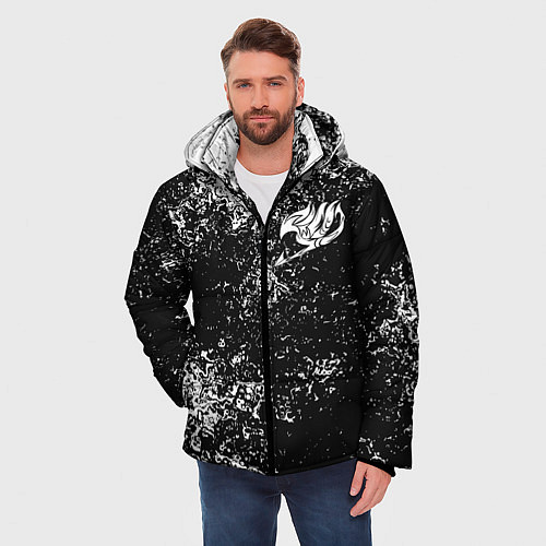 Мужская зимняя куртка FAIRY TAIL / 3D-Черный – фото 3