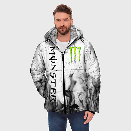 Мужская зимняя куртка MONSTER ENERGY / 3D-Красный – фото 3