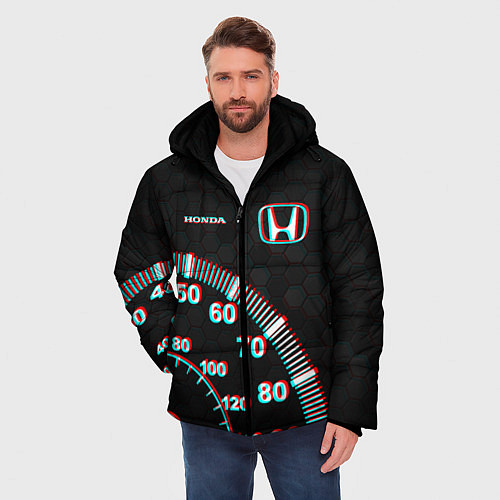 Мужская зимняя куртка HONDA / 3D-Черный – фото 3