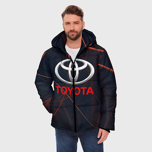 Мужская зимняя куртка TOYOTA / 3D-Черный – фото 3