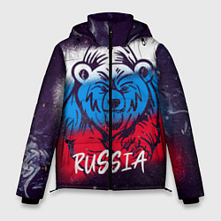 Куртка зимняя мужская Russia Bear, цвет: 3D-черный