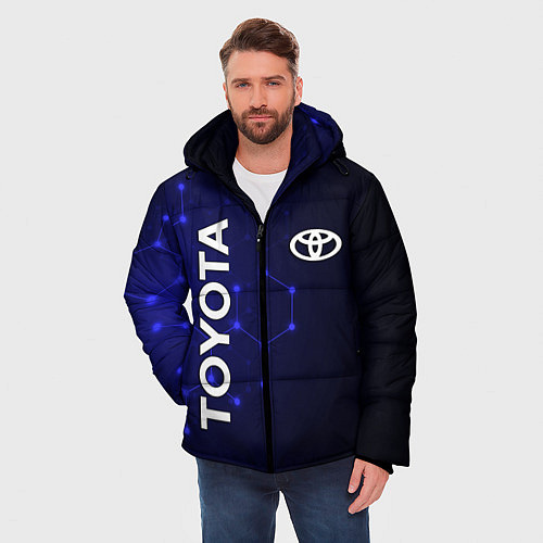 Мужская зимняя куртка TOYOTA / 3D-Черный – фото 3