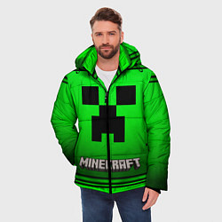 Куртка зимняя мужская Minecraft, цвет: 3D-красный — фото 2