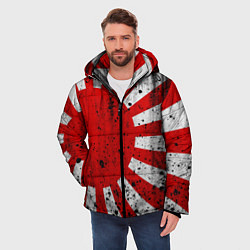 Куртка зимняя мужская ЯПОНСКИЙ ФЛАГ, цвет: 3D-черный — фото 2