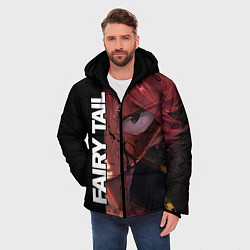 Куртка зимняя мужская FAIRY TAIL ХВОСТ ФЕИ, цвет: 3D-черный — фото 2