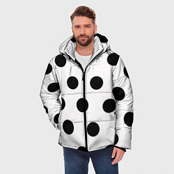 Куртка зимняя мужская Горошeк, цвет: 3D-черный — фото 2