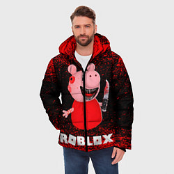 Куртка зимняя мужская Roblox Piggy, цвет: 3D-черный — фото 2