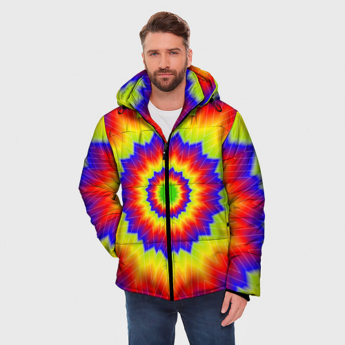 Мужская зимняя куртка Tie-Dye / 3D-Красный – фото 3