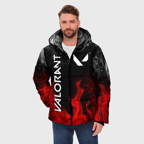Мужская зимняя куртка VALORANT ВАЛОРАНТ / 3D-Черный – фото 3