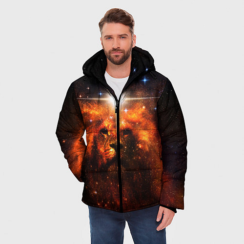 Мужская зимняя куртка ЛЕВ / 3D-Черный – фото 3