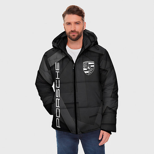Мужская зимняя куртка PORSCHE / 3D-Черный – фото 3