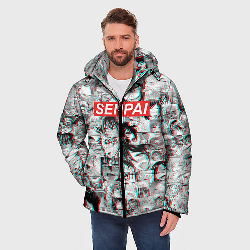 Мужская зимняя куртка SENPAIСЕНПАИ / 3D-Черный – фото 3