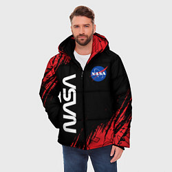 Куртка зимняя мужская NASA НАСА, цвет: 3D-черный — фото 2