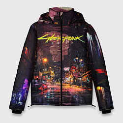 Куртка зимняя мужская CYBERPUNK 2077:КИБЕРПАНК S, цвет: 3D-черный