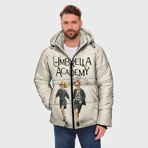 Мужская зимняя куртка The umbrella academy / 3D-Черный – фото 3