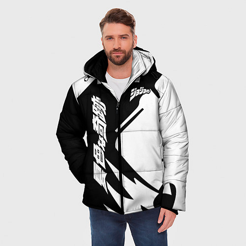 Мужская зимняя куртка JoJo Bizarre Adventure / 3D-Черный – фото 3