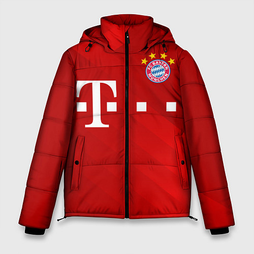 Мужская зимняя куртка FC Bayern Munchen / 3D-Светло-серый – фото 1