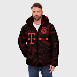 Куртка зимняя мужская FC Bayern Munchen 2021, цвет: 3D-черный — фото 2
