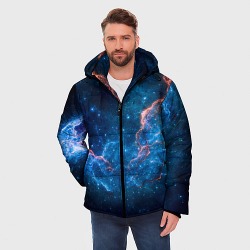 Мужская зимняя куртка Туманность / 3D-Черный – фото 3