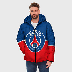 Куртка зимняя мужская FC PSG, цвет: 3D-светло-серый — фото 2
