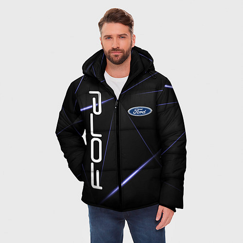 Мужская зимняя куртка FORD / 3D-Черный – фото 3
