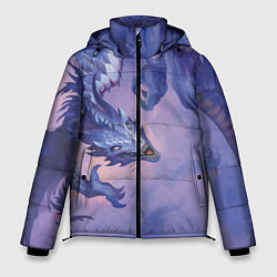 Куртка зимняя мужская Дракон воды, цвет: 3D-красный