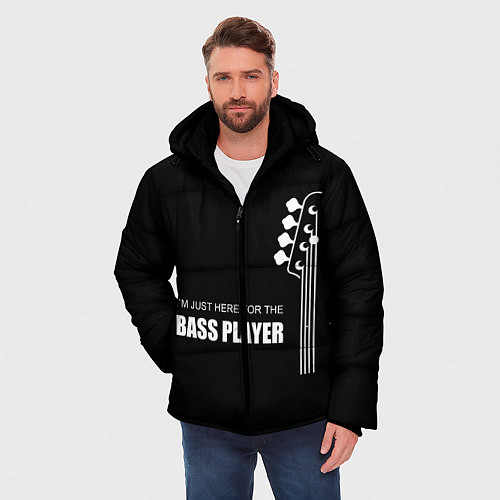 Мужская зимняя куртка BASS PLAYER GUITAR / 3D-Черный – фото 3