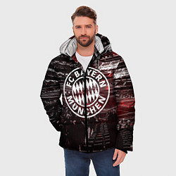 Куртка зимняя мужская FC BAYERN MUNCHEN, цвет: 3D-черный — фото 2