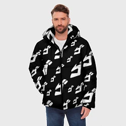Куртка зимняя мужская JoJo Bizarre Adventure, цвет: 3D-светло-серый — фото 2