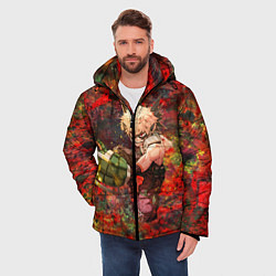 Куртка зимняя мужская Бакуго Кацуки, цвет: 3D-красный — фото 2