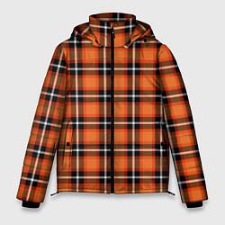 Куртка зимняя мужская Шотландская клетка, цвет: 3D-черный