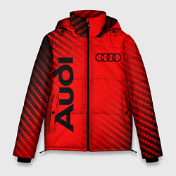 Куртка зимняя мужская AUDI АУДИ, цвет: 3D-красный