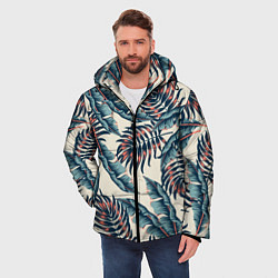 Куртка зимняя мужская Тихие тропики, цвет: 3D-красный — фото 2