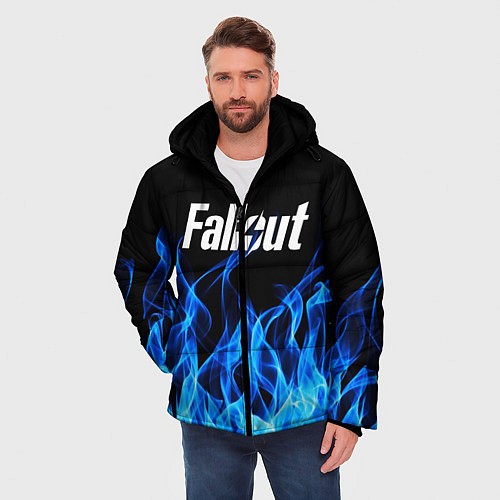 Мужская зимняя куртка FALLOUT / 3D-Черный – фото 3