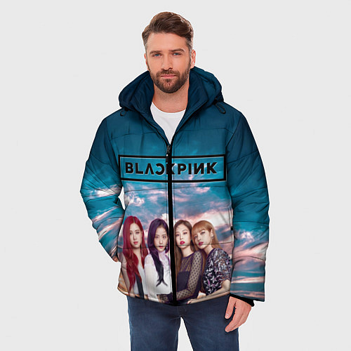 Мужская зимняя куртка BlackPink / 3D-Красный – фото 3