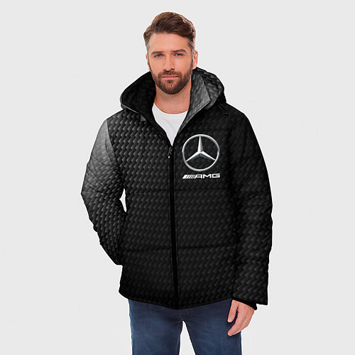 Мужская зимняя куртка MERCEDES МЕРСЕДЕС / 3D-Черный – фото 3