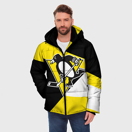 Мужская зимняя куртка Pittsburgh Penguins Exclusive / 3D-Красный – фото 3