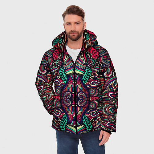 Мужская зимняя куртка COLORS / 3D-Черный – фото 3