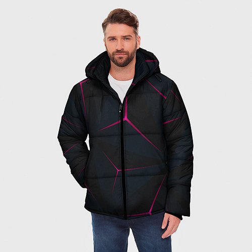 Мужская зимняя куртка Тетраэдр / 3D-Черный – фото 3