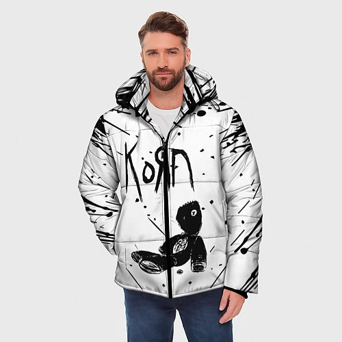 Мужская зимняя куртка Korn / 3D-Черный – фото 3