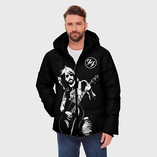 Мужская зимняя куртка FOO FIGHTERS / 3D-Черный – фото 3