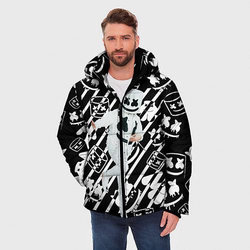 Мужская зимняя куртка Marshmello Флексит / 3D-Черный – фото 3