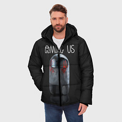 Куртка зимняя мужская AMONG US, цвет: 3D-черный — фото 2