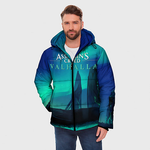 Мужская зимняя куртка ASSASSINS CREED VALHALLA / 3D-Черный – фото 3